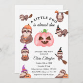 Halloween Sloth First Halloween Baby shower Kaart (Voorkant / Achterkant)
