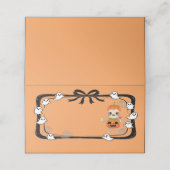 Halloween Sloth In Pumpkin Costume Orange Plaatskaartje (Buitenkant ongevouwen)