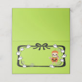 Halloween Sloth In Pumpkin Costume Place Card Plaatskaartje (Buitenkant ongevouwen)