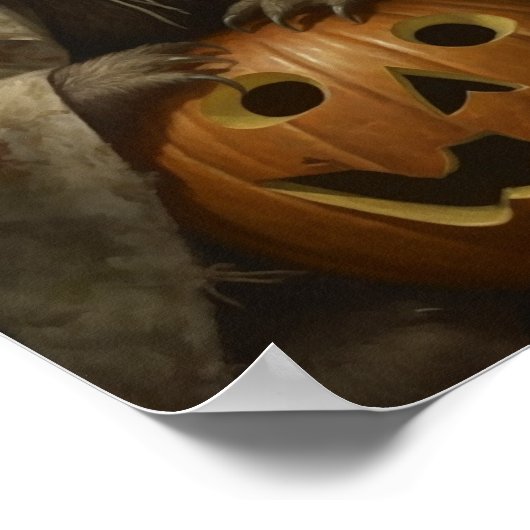 Halloween Sloth Poster (Hoek)