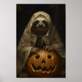 Halloween Sloth Poster (Voorkant)