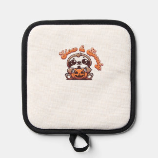 Halloween Sloth Slow and Spooky Cute Sloth Pumpkin Pannenlap