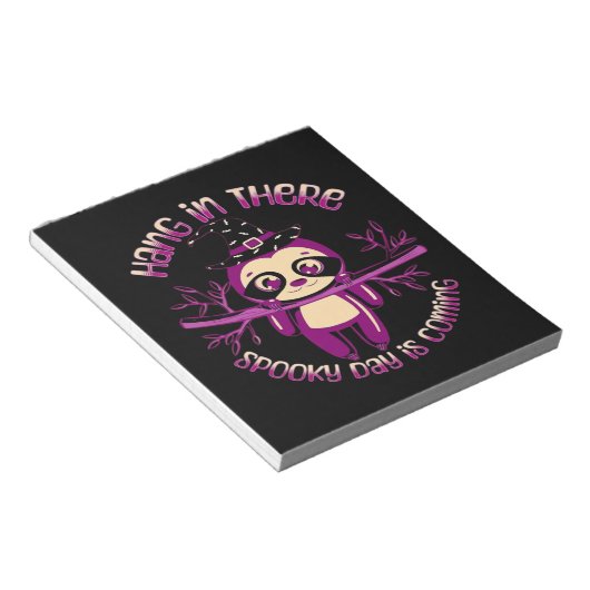 Halloween Sloth (ver.1) Classic T-Shirt Notitieblok (Schuin)