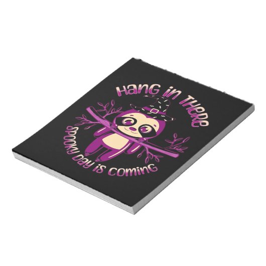 Halloween Sloth (ver.1) Classic T-Shirt Notitieblok (Linkerzijde)