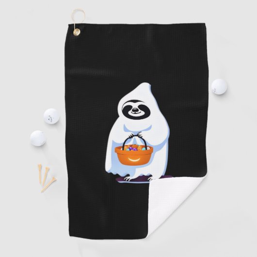 Halloween Slothful Design, dit is mijn menselijke Golfhanddoek (Insitu)