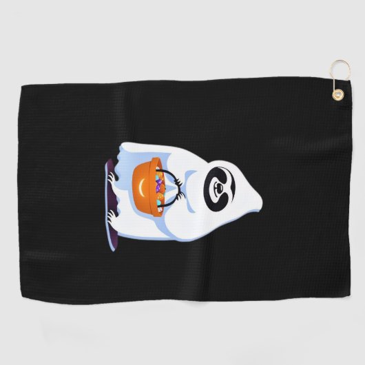 Halloween Slothful Design, dit is mijn menselijke  Golfhanddoek (Horizontaal)