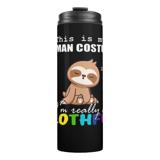 Halloween Slothful Design, This is my Human Costum Thermosbeker (Voorkant)