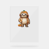 Halloween Slothster Essential T-shirt Acryl Bord (Voorkant)