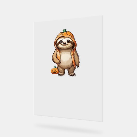 Halloween Slothster Essential T-shirt Acryl Bord (Hoek)