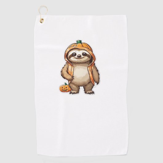 Halloween Slothster Essential T-shirt Golfhanddoek (Voorkant)