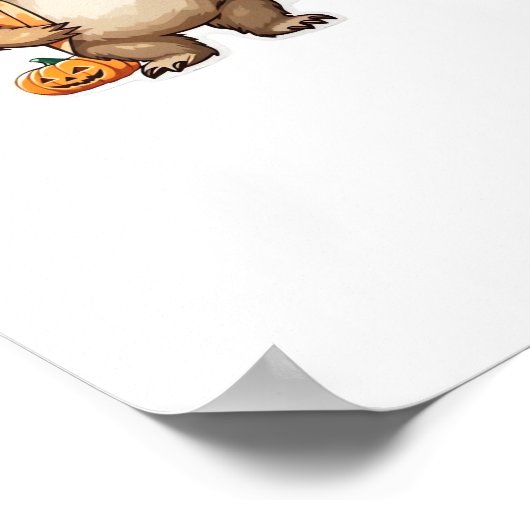 Halloween Slothster Essential T-shirt Poster (Hoek)