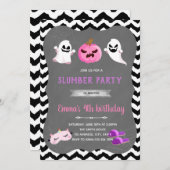 Halloween slumber party Invitation Kaart (Voorkant / Achterkant)