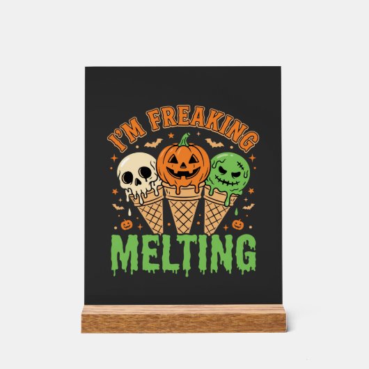Halloween Smeltend Ijs Acryl Bord (Voorkant)