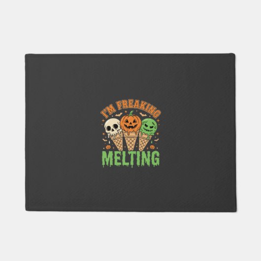 Halloween Smeltend Ijs Deurmat (Voorkant)