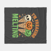 Halloween Smeltend Ijs Fleece Deken (Voorkant (Horizontaal))