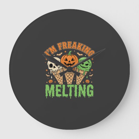 Halloween Smeltend Ijs Grote Klok (Voorkant)