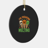 Halloween Smeltend Ijs Keramisch Ornament (Rechts)