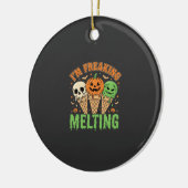 Halloween Smeltend Ijs Keramisch Ornament (Links)