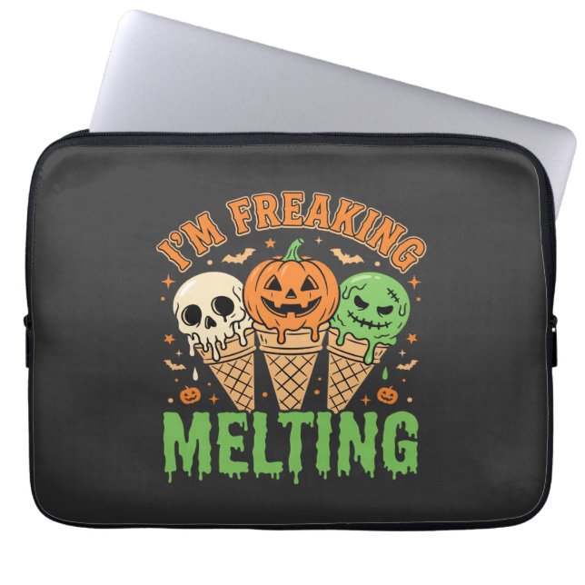Halloween Smeltend Ijs Laptop Sleeve (Voorkant)