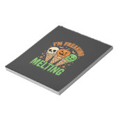 Halloween Smeltend Ijs Notitieblok (Linkerzijde)