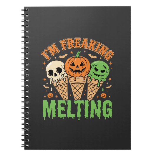 Halloween Smeltend Ijs Notitieboek (Voorkant)