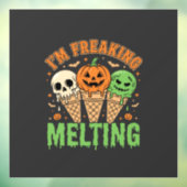 Halloween Smeltend Ijs Raamsticker (Vel 3)