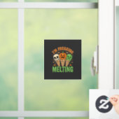 Halloween Smeltend Ijs Raamsticker (Huis)