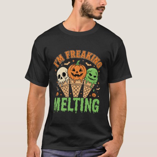 Halloween Smeltend Ijs T-shirt (Voorkant)
