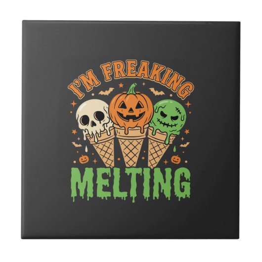 Halloween Smeltend Ijs Tegeltje (Voorkant)