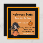 Halloween Smiling Jack Invitation Kaart (Voorkant / Achterkant)