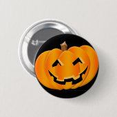 Halloween Smiling Pumpkin Button (Voorkant /achterkant)
