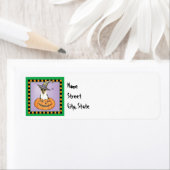 Halloween Smooth Collie Etiket (Insitu)