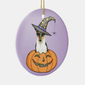 Halloween Smooth Collie Keramisch Ornament (Rechts)