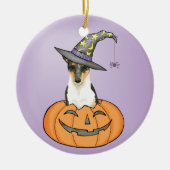 Halloween Smooth Collie Keramisch Ornament (Voorkant)