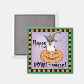 Halloween Smooth Collie Magneet (Voorkant / Achterkant)