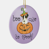 Halloween Smooth Fox Terrier Keramisch Ornament (Rechts)