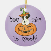 Halloween Smooth Fox Terrier Keramisch Ornament (Voorkant)