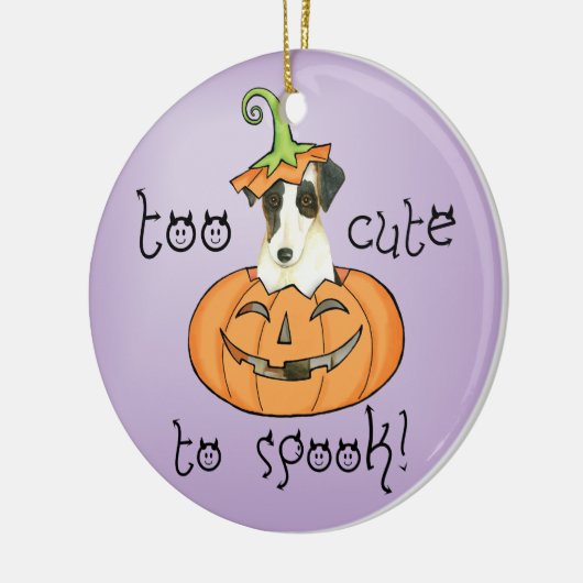 Halloween Smooth Fox Terrier Keramisch Ornament (Links)