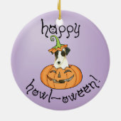 Halloween Smooth Fox Terrier Keramisch Ornament (Achterkant)