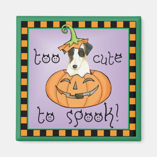 Halloween Smooth Fox Terrier Magneet (Voorkant)