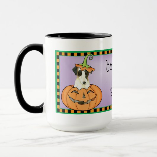 Halloween Smooth Fox Terrier Mok (Links)