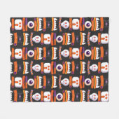 Halloween S'mores kampvuur griezelige kinderkamer  Fleece Deken (Voorkant (Horizontaal))