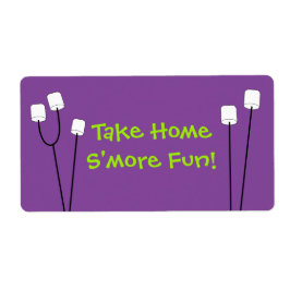 Halloween S'mores Party Favor Bag Label