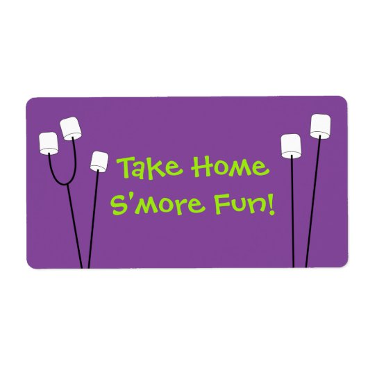 Halloween S'mores Party Favor Bag Label (Voorkant)
