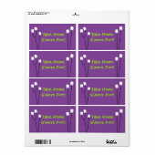 Halloween S'mores Party Favor Bag Label (Full Sheet)