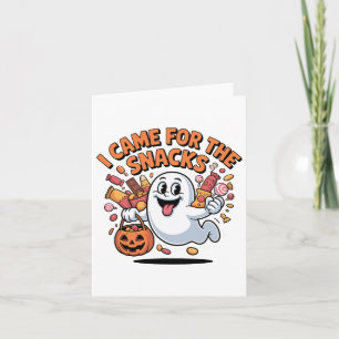 Halloween Snacks Ghost Funny Trick-or-Treat Snoep Kaart