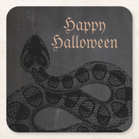 Halloween Snake Kartonnen Onderzetters (Voorkant)