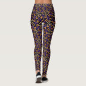 Halloween Sneeuwvlokpatroon Leggings (Achterkant)