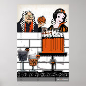 Halloween Sneeuwwitje gif en cake poster (Voorkant)