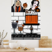 Halloween Sneeuwwitje gif en cake poster (Keuken)